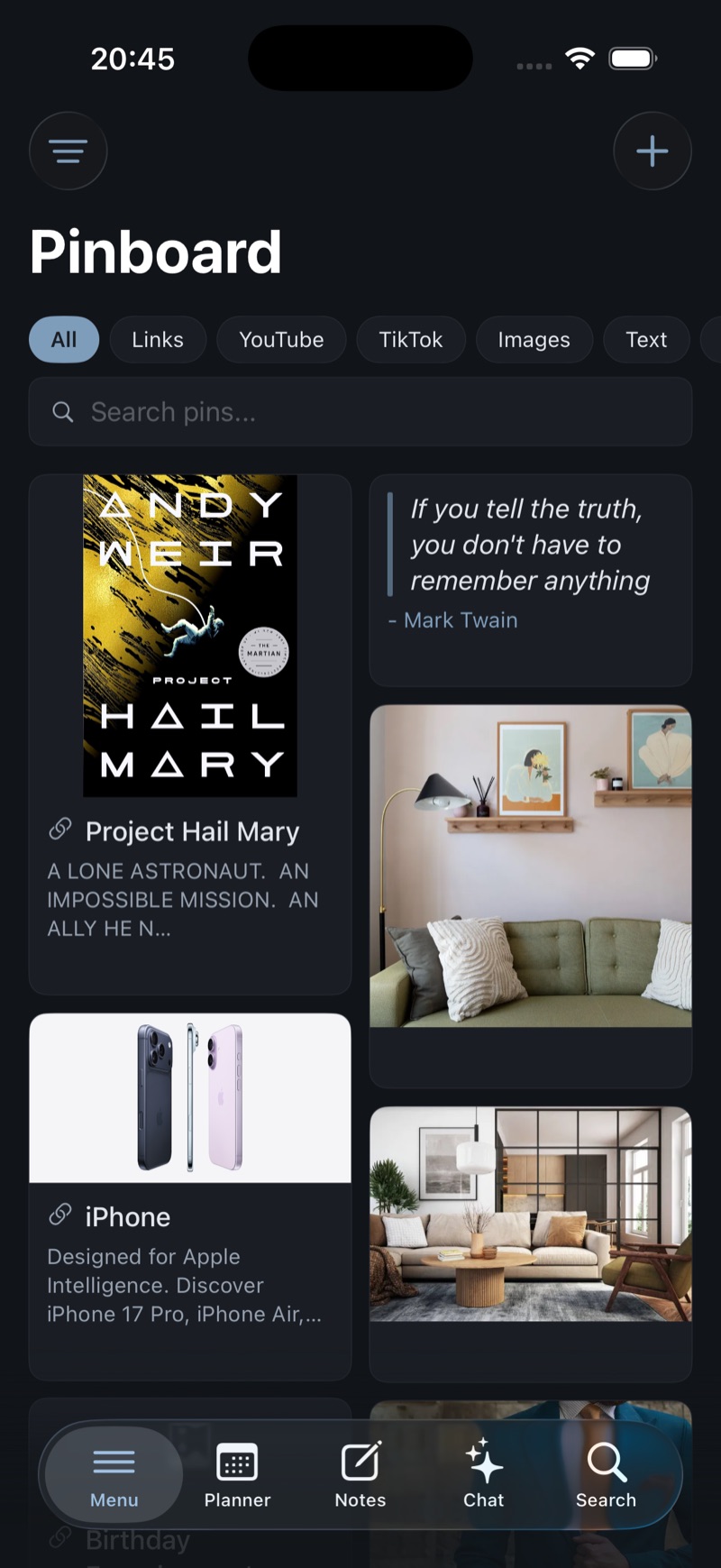Mobile Pinboard