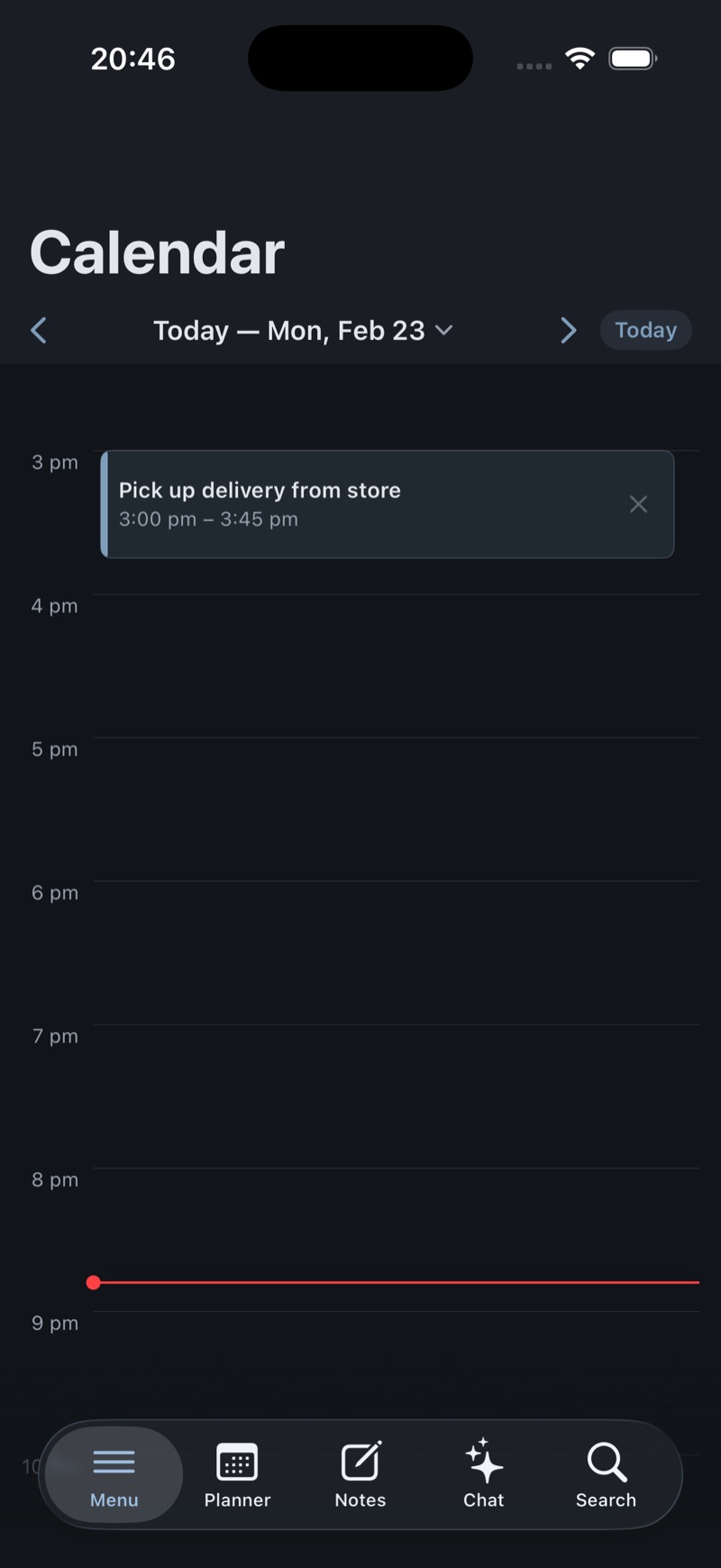 Mobile Calendar